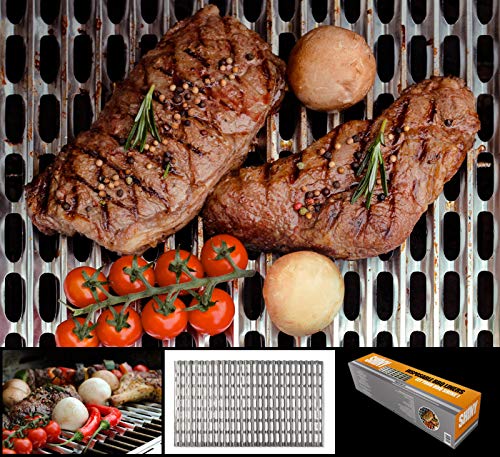 Shiny Innovations - Food Grade Aluminum Disposable Grill Grate Liners, Pack of 12 Grill Toppers/Liners (12 x 20 Inch)