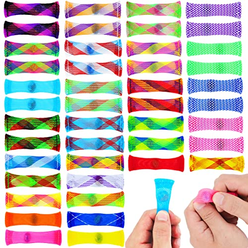 44 Pcs Mixed Color Marble Mesh FIDGET TOY Stress Relieve toy, Focus Enhance, Relieves Stress and Increase Focus for Adults and Children, has helped with ADHD ADD OCD Autism