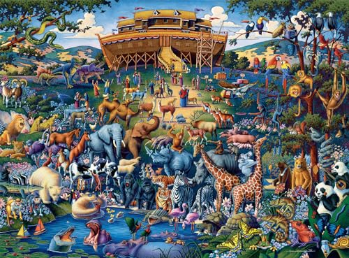Buffalo Games - Dowdle - Noah's Ark - 1000 Piece Jigsaw Puzzle for Adults Challenging Puzzle Perfect for Game Nights - Finished Size 26.75 x 19.75