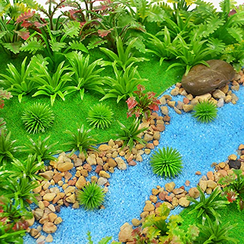 100pcs Model Trees Miniature Plants Fairy Garden Trees Scenery Landscape Artificial Wargame Trees Model Railroad Scenery Diorama Supplies