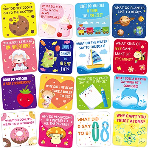 FANCY LAND 60 Lunch Box Jokes for Kids Cute Lunchbox Notes Motivational and Inspirational Cards for Boy’s and Girl’s Lunchbox