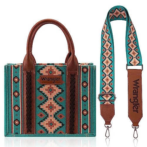 Wrangler Tote Bag for Women Western Shoulder Purses Boho Aztec Satchel Hobo Handbags WG2203-8120STQ