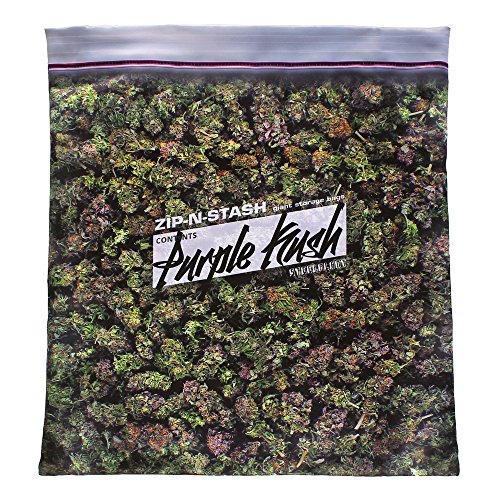 Steelplant Purple Kush Stash - Baggie of Cannabis Weed Pillowcase