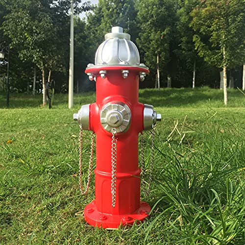 YLSMILE Fake Fire Hydrant for Dogs to Peed on, Dog Fire Hydrant Pee Post, 14.5' Backyard Decor Outdoor Statues Firefighter Gifts for Men (14.5')