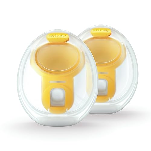 Medela Hands-Free Collection Cups, Compatible with Freestyle Flex, Pump in Style with MaxFlow, and Swing Maxi Electric Breast Pumps, 1 Set of 2 Cups
