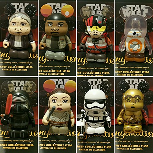 Star Wars The Force Awakens Set of 8 Disney Vinylmation 3' Figure