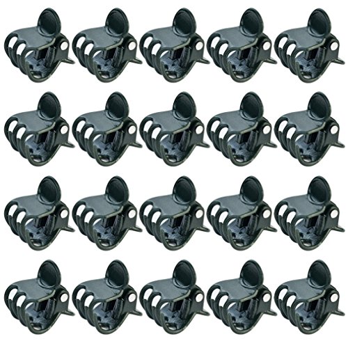baotongle 100 pcs Plant Clips, Orchid Clips Plant Orchid Support Clips Flower and Vine Clips for Supporting Stems Vines Grow Upright Dark Green