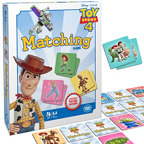 Toy Story 4 Matching Game by Wonder Forge | For Boys & Girls Age 3 to 5 | A Fun & Fast Memory Game for Kids | Woody, Jessie, Buzz Light-Year, and more