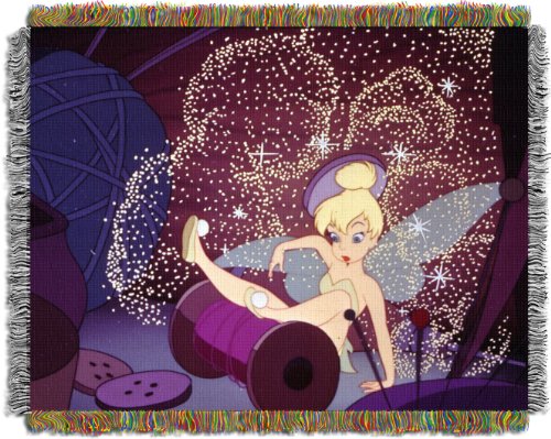 Northwest Disney, Tinkerbell, Clumsy Nonmet 48-Inch-by-60-Inch Acrylic Tapestry Throw by The Northwest Company