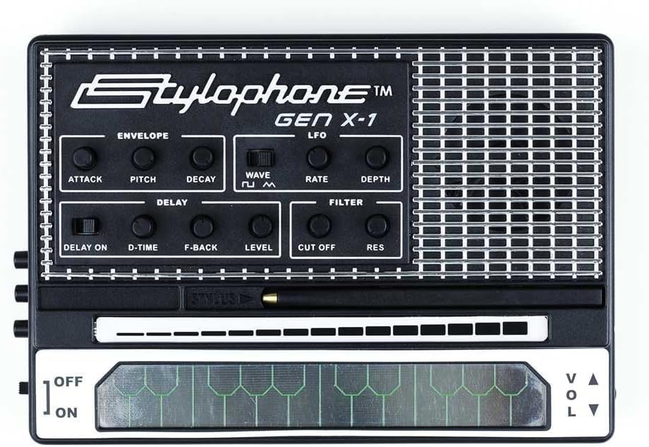 Stylophone Gen X-1 Portable Analogue Electronic Synthesizer with Built-in Speaker | Synth Musical Instrument | Synthesizer Keyboard | Stylophone Instrument