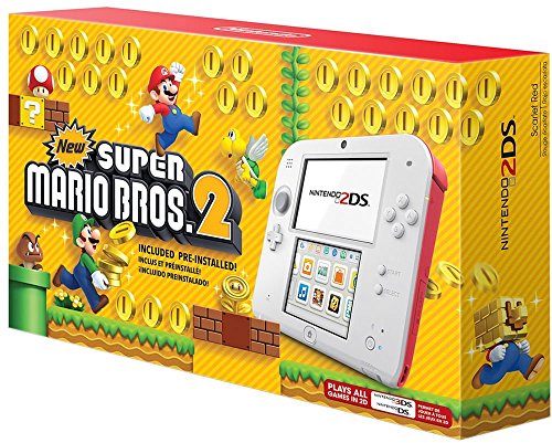 Nintendo Digital Downloads / GameTrust Nintendo 2DS - Scarlet Red w/New Super Mario Bros. 2 (Game Pre-Installed) - Nintendo Wii;GameCube;