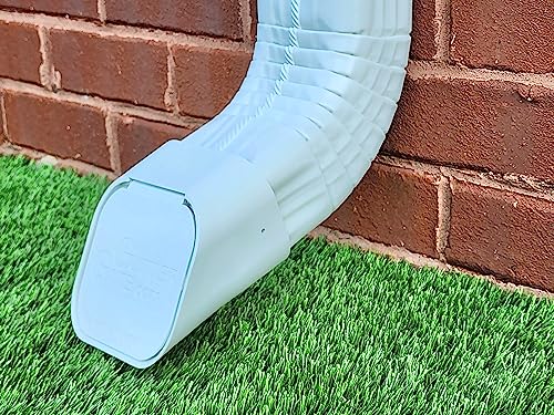 GutterGate 3'x4' Type-A White Gutter Downspout Extension Accessory