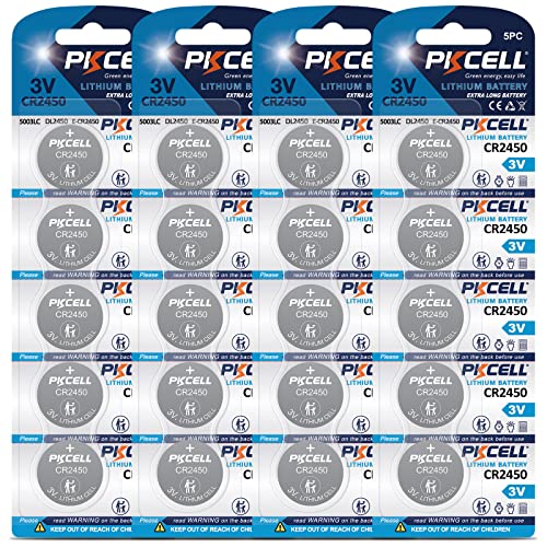 20Pcs CR2450 CR 2450 DL2450 Br2450 3V 600mAh Lithium Button Cell