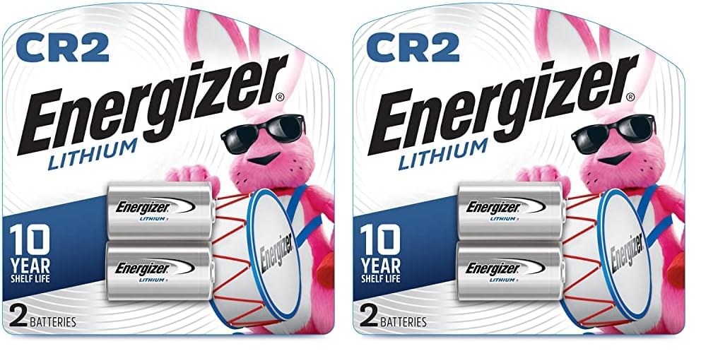 Energizer Lithium CR2 Batteries, Long Lasting Lithium CR2 Batteries Perfect for Tech Devices, 4 Count