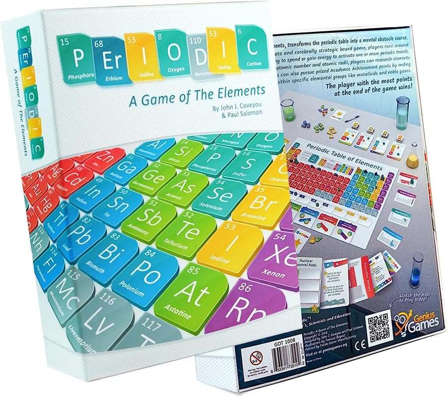 Periodic: A Game of the Elements | Periodic Table Board & Card Game About Atoms, Elements & Compounds | A Strategy Board Game for Gamers & Educational Science Game for Kids or Family Game Night