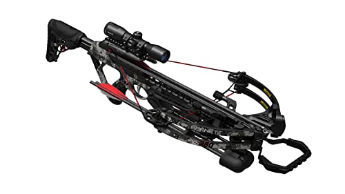 BARNETT TS380 High-Speed Crossbow, with Anti-Dry Fire Trigger, 4x32mm Multi-Reticle Scope, 2 Arrows, Lightweight Quiver, Without Crank Device