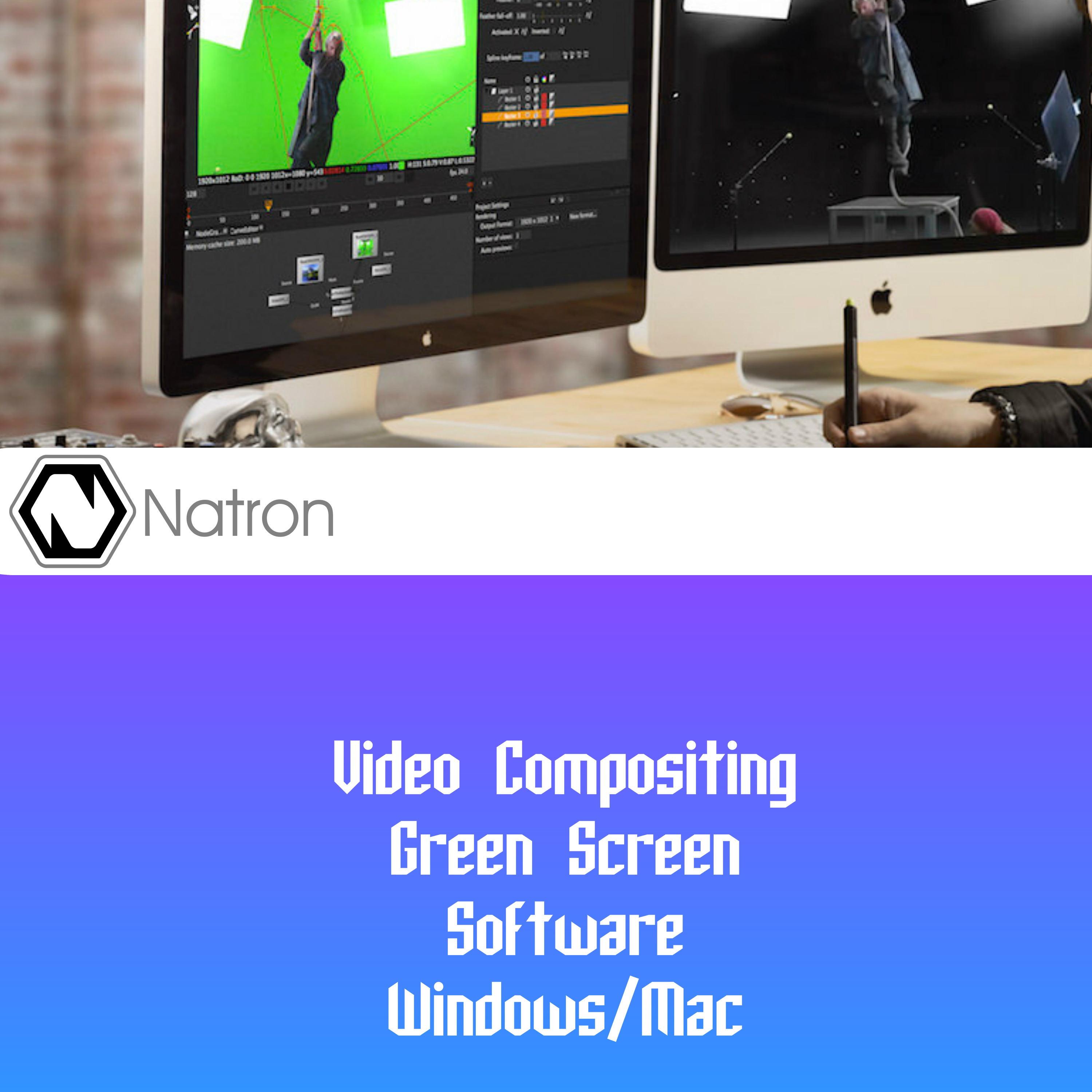 Video Compositing Green Screen Chromakey Software Windows Mac Natron [Online Code]