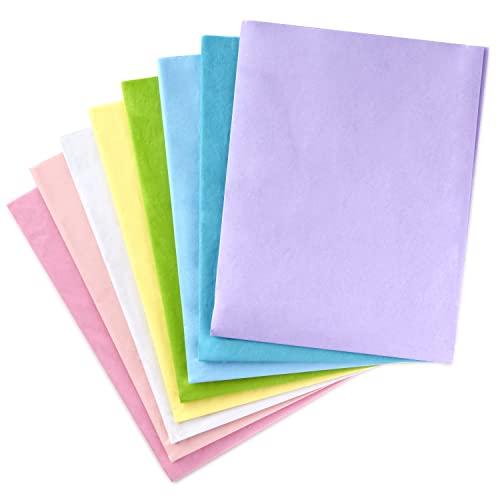 Hallmark Easter Tissue Paper (Pastel Rainbow, 8 Colors) 120 Sheets for Spring Gift Wrap, Crafts, DIY Paper Flowers, Tassel Garland and More