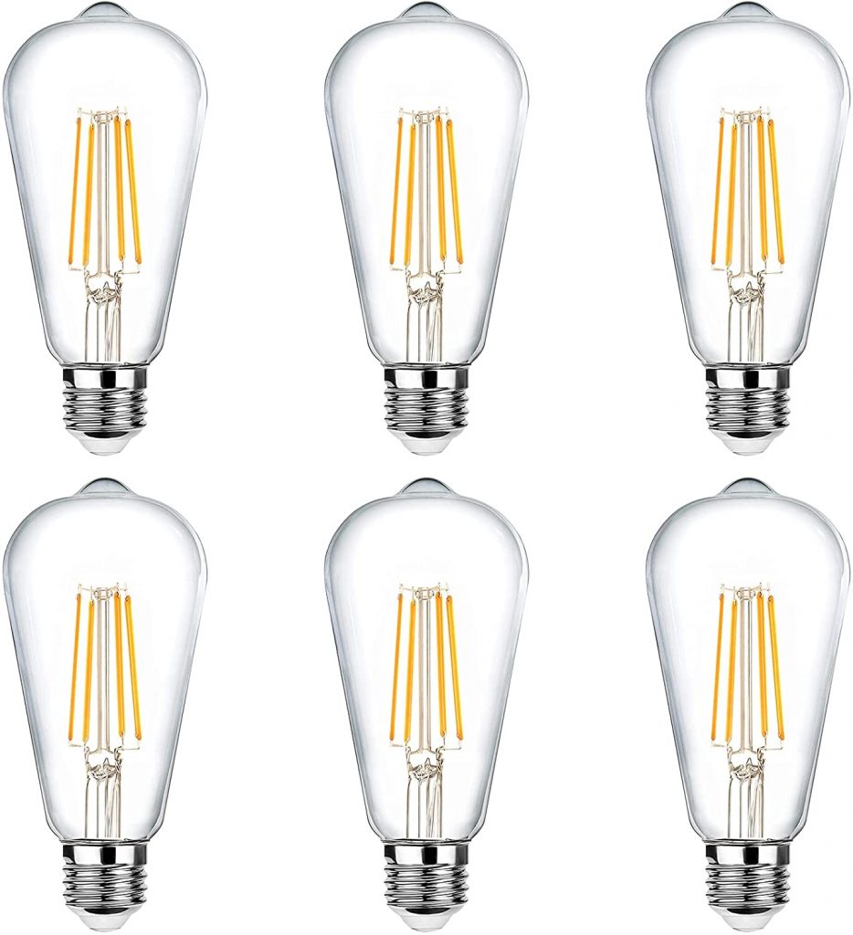 3. Vintage LED Edison Light Bulbs