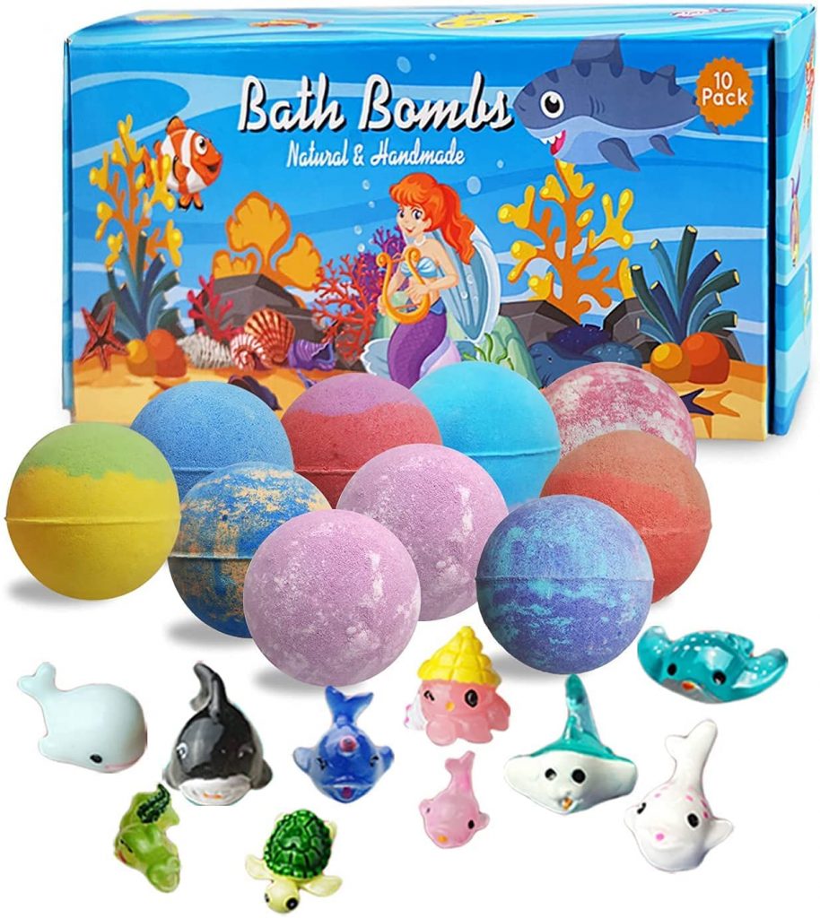 2. Bath Bombs with Surprise Toys for Kids
